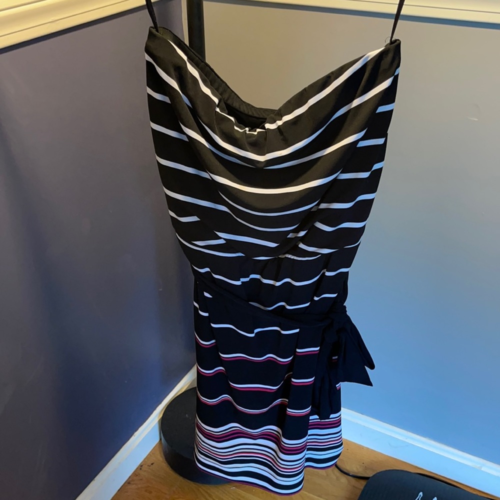 White House Black Market strapless dress small